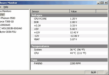 Диагностика: HWMonitor v.1.0.5.9