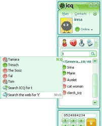 Общение в сети: ICQ v.6.0 Build 6043