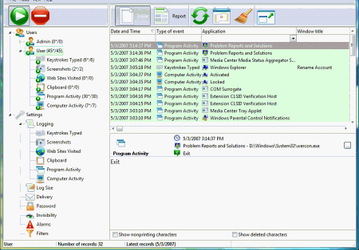 Утилиты: KGB Key Logger v.4.52