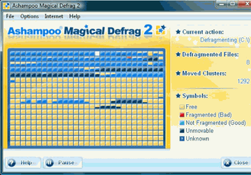 Дефрагментаторы: Ashampoo Magical Defrag v.2.08