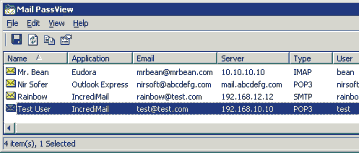 Почтовые клиенты и фильтры: Mail PassView v.1.41