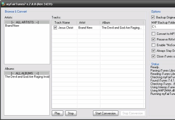 Мультимедиа: myFairTunes v.7.5.0