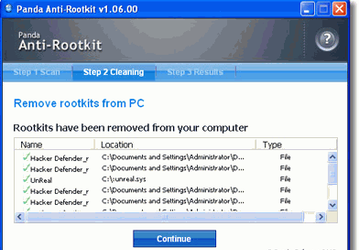 Антивирусы: Panda AntiRootkit v.1.06