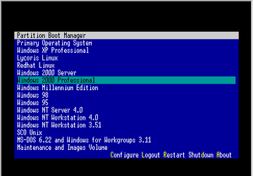 Бут-менеджеры: Partition Boot Manager v.1.08