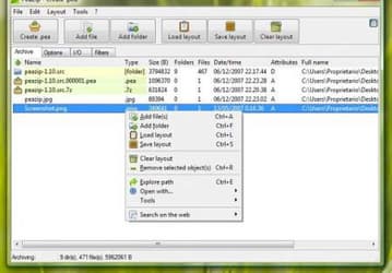 Архиваторы: PeaZip v.2.6 Beta