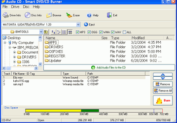 Запись: Smart DVD/CD Burner v.3.0.68