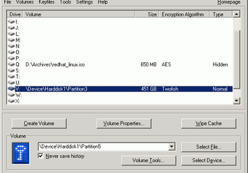 Утилиты: TrueCrypt v.4.3