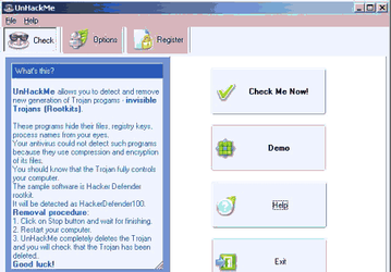 Утилиты: UnHackMe v.4.6
