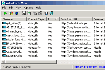 Интернет и сети: VideoCacheView v.1.09