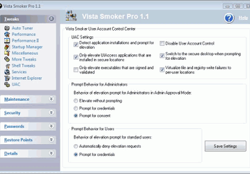 Настройщики: Vista Smoker Pro v.1.3