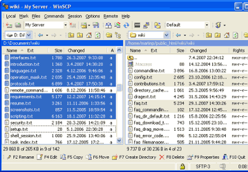 FTP-клиенты: WinSCP v.4.0.6