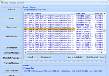 Чистильщики: AML Free Registry Cleaner v.4.19