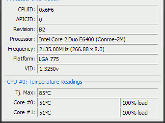 Диагностика: CoreTemp v.0.99.3