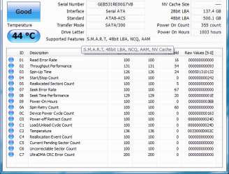 Диагностика: CrystalDiskInfo v.1.0 RC24