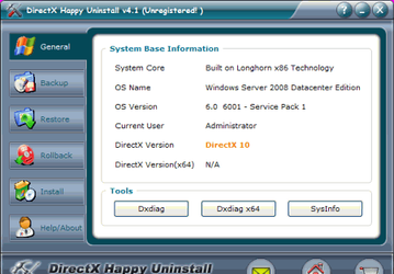 Чистильщики: DirectX Happy Uninstall v.4.13