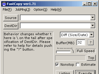 Утилиты: FastCopy v.1.84