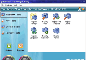 Настройщики: jv16 PowerTools 2008 v.1.8.0.449