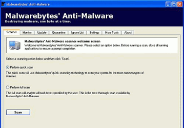 Безопасность: Malwarebytes Anti-Malware v.1.25