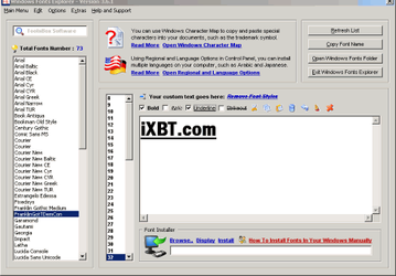 Утилиты: Windows Fonts Explorer v.3.6.1