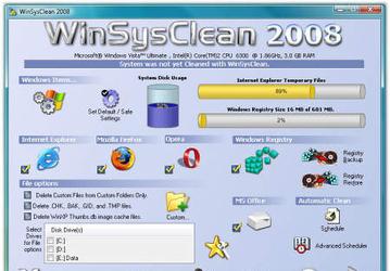 Чистильщики: WinSysClean 2008 v.8.08