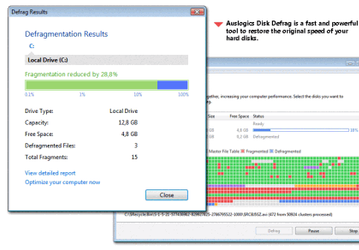 Дефрагментаторы: Auslogics Disk Defrag v.2.1.2.50