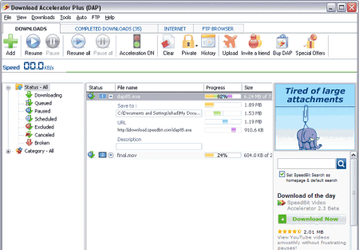 Диспетчеры закачек: Download Accelerator Plus v.9.3.0.6 Beta