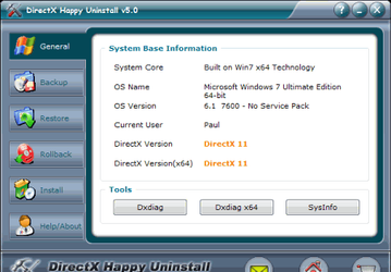 Чистильщики: DirectX Happy Uninstall v.5.12