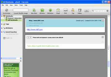 Офисные приложения: EverNote v.3.1.0.1139