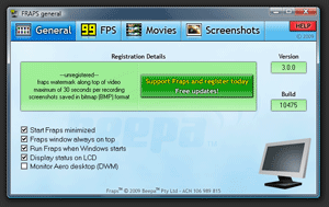 Тестовые приложения: Fraps v.3.2.4