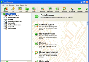 Fresh Diagnose v.8.57 - утилита для тестирования быстродействия ПК