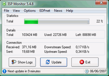 Мониторинг трафика: ISP Monitor v.5.7.5