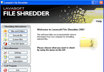 Утилиты: Lavasoft File Shredder v.7.7.0.2