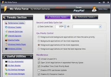 Настройщики: Mz Vista Force v.3.1.0