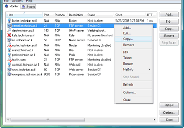 NetGong v.7.9 Build 708 - утилита для мониторинга сетевых ресурсов