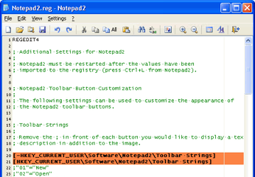 Редакторы: Notepad2 v.4.0.23