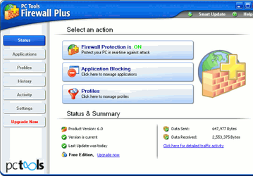 Безопасность: PC Tools Firewall Plus v.6.0.0.88