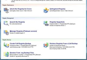 Утилиты: Registry First Aid v.7.1