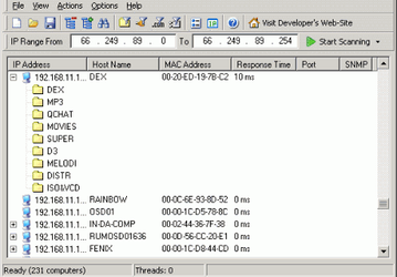 Интернет и сети: SoftPerfect Network Scanner v.4.3.4