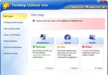 Настройщики: TuneUp Utilities 2009 v.8.0.3100.31