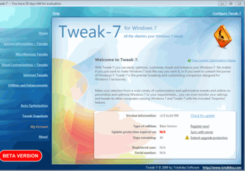 Настройщики: Tweak-7 v.1.0 Build 1016