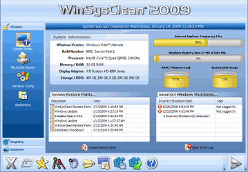Чистильщики: WinSysClean 2009 v.9.05