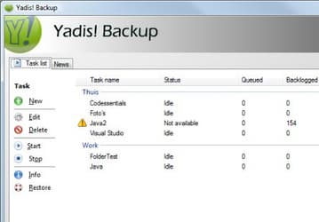 Резервное копирование: Yadis! v.1.9.8