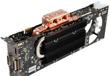EVGA оснастила GeForce 9800 GX2 медным водоблоком собственной разработки