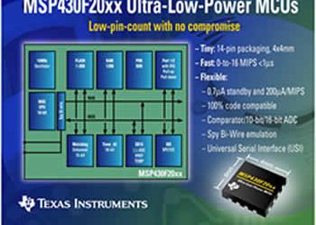 TI Launches New Ultra-Low Power MCUs