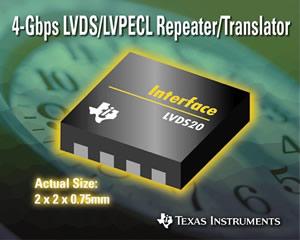 TI Introduces High-Speed LVDS And LVPECL Repeaters And Translators