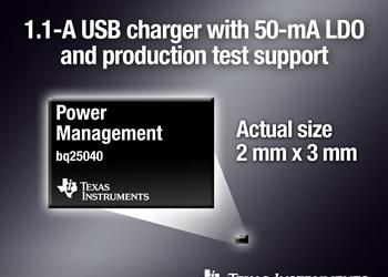Tiny TI Power Circuit Simplifies USB Battery Charger Design