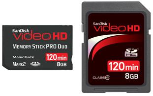 SanDisk выпустила линейку карт памяти High-Definition Video Flash Card