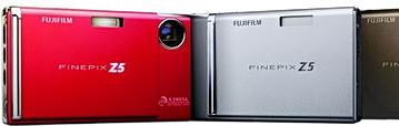 Ультратонкая фотокамера FinePix Z5fd с функцией распознавания лиц и ИК-портом