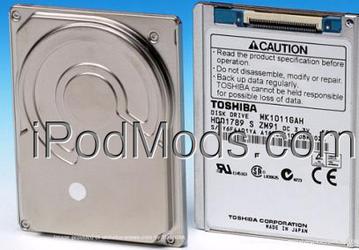 iPodmods предлагает апгрейд диска iPod до 100 ГБ