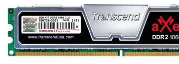 Transcend выпускает aXeRam DDR2-1066+